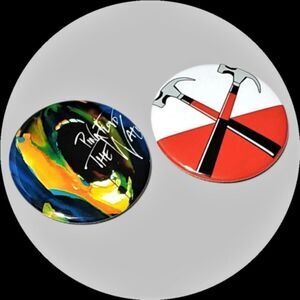Pink Floyd Button Pin Set The Wall Movie Hammer Rock Music Lover